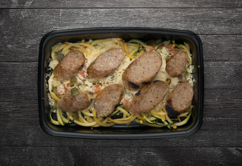 Chicken Sausage and Zoodles