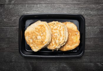 Peaches & Cream Protein Pancakes