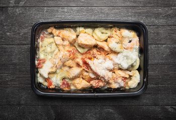 Pesto Chicken & Tortellini Skillet